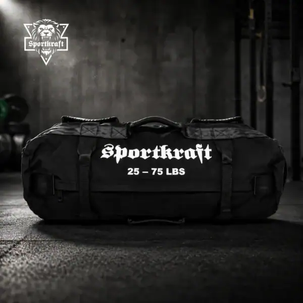SportKraft Fit -treenihiekkasäkki kahvoilla 10–35 kg kuntosalilla