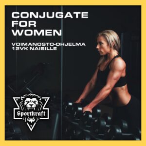 Conjugate for Women 12 viikon Westside voimanosto ohjelma naisille kuntosali