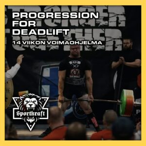 Deadlift Progression 14 viikon maastaveto-ohjelma kuntosalille voimaharjoittelu