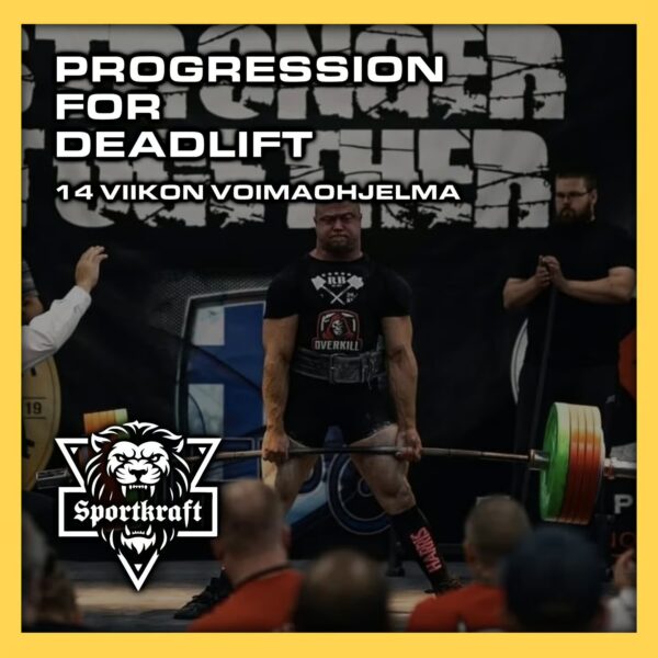 Deadlift Progression 14 viikon maastaveto-ohjelma kuntosalille voimaharjoittelu