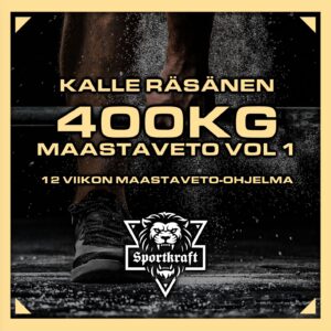 Kalle Räsänen 400kg maastaveto ohjelma voimanosto Sakari Selkäinaho conjugate metodi